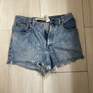 Distressed High rise gap Jean shorts